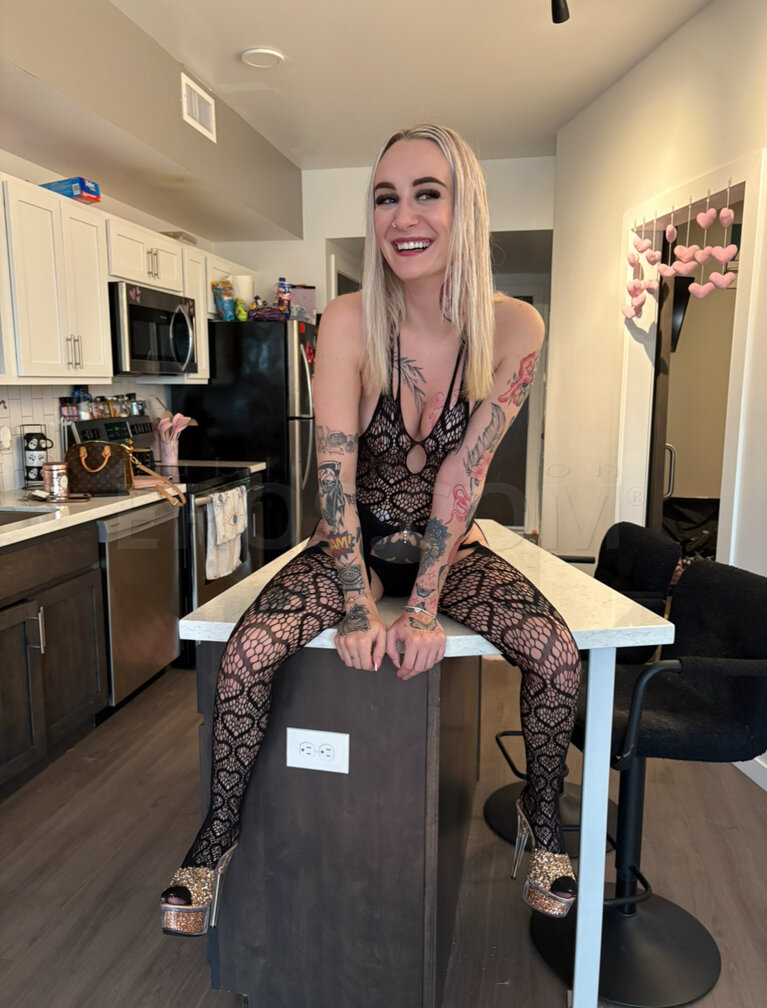 Petite Tatted Blonde