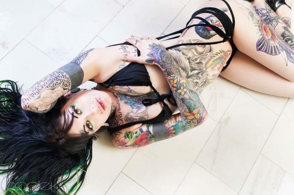 Petite Tattooed Babe